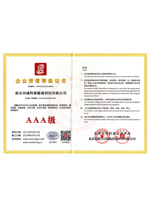 企業(yè)3A資信等級證書